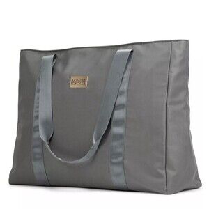 BADGLEY MISCHKA Nylon Travel Tote Weekender Bag, Grey